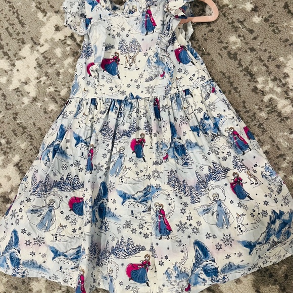 Janie & Jack Disney Frozen Toile Dress 2t - Picture 5 of 9